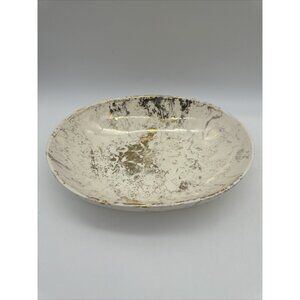 Vintage MCM Sasha Brastoff Pink Rose Gold Surf Ballet 7x8.5” Bowl Trinket Dish